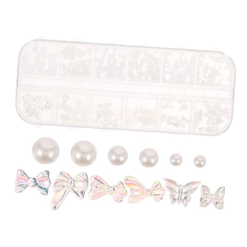 Veemoon 1 Schachtel Nagel Charms Mix aus Luxuriösen Perlen und Dekorationen für DIY Nageldesigns für Kreative Maniküre mit Praktischem Aufbewahrungskoffer Veemoon 1 Schachtel Nagel Charms Mix aus Luxuriösen Perlen und Dekorationen für DIY Nageldesigns für Kreative Maniküre mit Praktischem Aufbewahrungskoffer von Veemoon