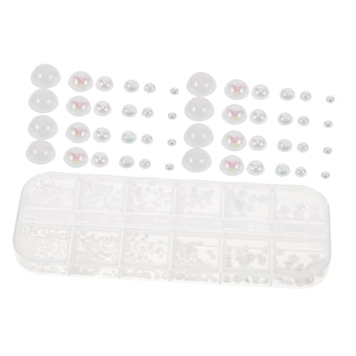 Veemoon 1 Schachtel Plastic Nail Pearls Fach Sortiert Halb Runde Flatback Perlen Nagel Art Charms DIY Schmuck Zubehör für Nägel Hochglanz Weißer Kunststoff für Verschiedene Anlässe und Veemoon 1 Schachtel Plastic Nail Pearls Fach Sortiert Halb Runde Flatback Perlen Nagel Art Charms DIY Schmuck Zubehör für Nägel Hochglanz Weißer Kunststoff für Verschiedene Anlässe und von Veemoon