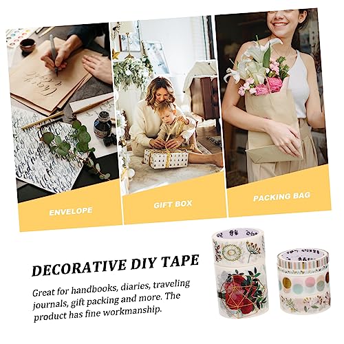 Veemoon 1 Schachtel Washi Tape mit Kreativen Goldfolie Mustern Dekoratives DIY Klebeband für Scrapbooking Langlebige und Sichere Aufkleber Jahreszeitliche Designs für Handwerksprojekte Veemoon 1 Schachtel Washi Tape mit Kreativen Goldfolie Mustern Dekoratives DIY Klebeband für Scrapbooking Langlebige und Sichere Aufkleber Jahreszeitliche Designs für Handwerksprojekte von Veemoon