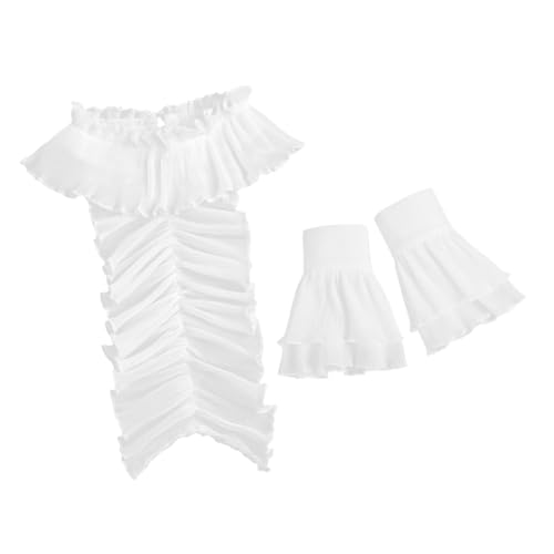 Veemoon 1 Set Rüschenkragen Und Handmanschetten Rüschenkragen Vintage Falschkragen Elegantes Kostümzubehör Für Bankette Hochzeiten Und Partys Veemoon 1 Set Rüschenkragen Und Handmanschetten Rüschenkragen Vintage Falschkragen Elegantes Kostümzubehör Für Bankette Hochzeiten Und Partys von Veemoon