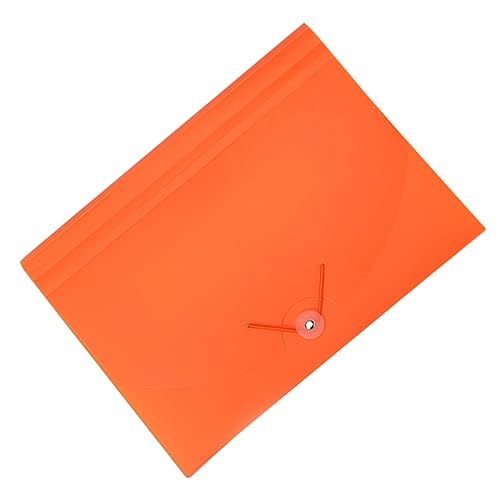 Veemoon 1 Stück Aktenordner Aufbewahrungstasche Orange Tragbare Dokumentenmappe mit Mehreren Fächern für Büro und Schule Leicht Langlebig und Kostengünstig von Veemoon