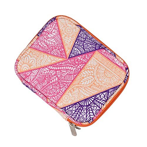 Veemoon 1 Stück Gehäkelte Aufbewahrungstasche Haken Garn Häkeln Stricken Taschen Näh-aufbewahrungs-organizer Dreieckige Häkeltragetasche Stickset-tasche Bastelbeutel Orange von Veemoon