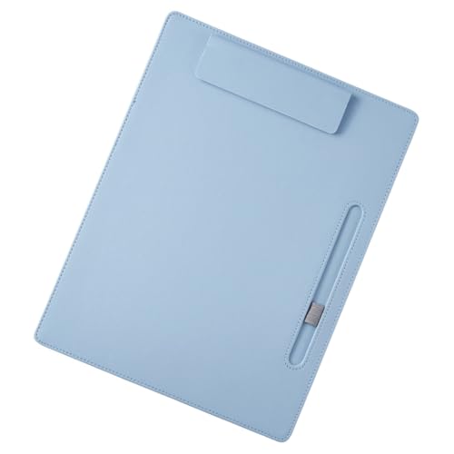 Veemoon 1 Stück Klemmbrett Himmelblau Leichtes Schreibbrett für Büro Schule Restaurant Dokumentenorganisation und Tägliche Nutzung mit Stifthalter und Optimaler Handhabung von Veemoon