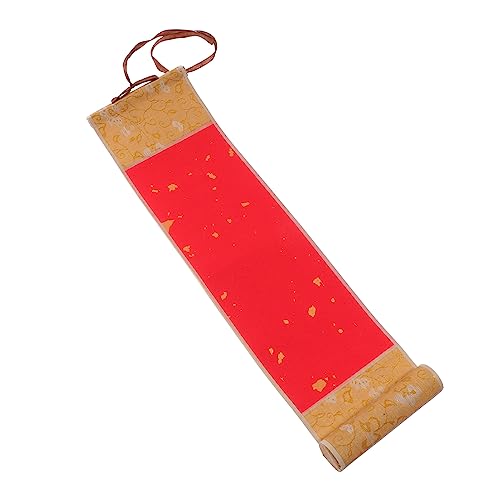 Veemoon 1 Stück Leere Kleine Schriftrolle Kalligraphie Malerei Japanische -wandrolle Scroll -handwerkspapier Leere Kunstwandrolle Leere Schriftrolle Rollbild Rot Reis Papier von Veemoon