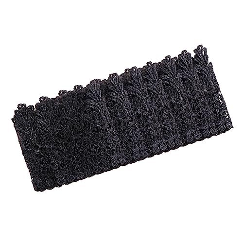 Veemoon 1 Stück Schwarzes Spitzenband Breites DIY Nähzubehör Polyester für Kleidung Handwerk und Dekoration Hautfreundlich Langlebig und Vielseitig Verwendbar von Veemoon