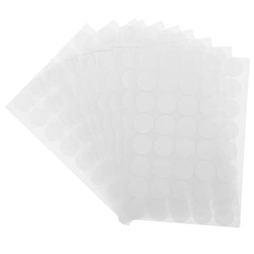 Veemoon 10 Blatt Farbige Tag -Aufkleber runde Kreisaufkleber goldene runde Aufkleber Kreis Aufkleber Etiketten mit runden Punkten Aufkleber mit Klebepunkten Papier Weiß von Veemoon