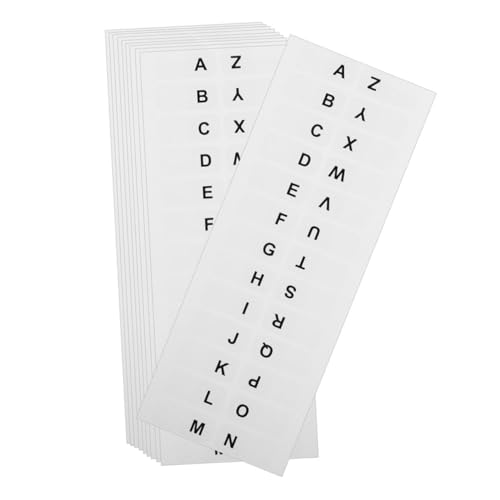 Veemoon 10 Blatt Indexetikettenaufkleber Adhäsive -Index -Seitenmarkierungen Buch Alphabet Tabs Buchseitenmarkierung Hängende Dateibezeichnungen Buchaufkleber Papier Weiß Veemoon 10 Blatt Indexetikettenaufkleber Adhäsive -Index -Seitenmarkierungen Buch Alphabet Tabs Buchseitenmarkierung Hängende Dateibezeichnungen Buchaufkleber Papier Weiß von Veemoon