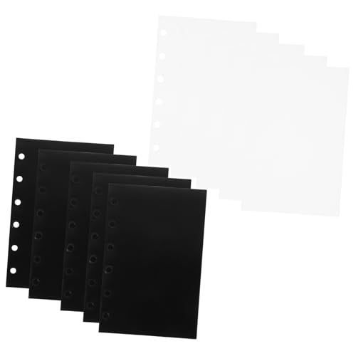 Veemoon 10 Blatt Ordner Bindemittel Dokumentieren Buchseite Taschen Datei Klarsichtbeutel Veranstalter Notebook-ordner Gefüttert Budgetbindemittel Aktentasche Notizzettel Nachfülltasche Pp von Veemoon