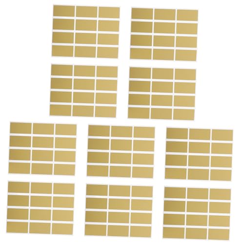 Veemoon 10 Blatt Rubbelkarten-aufkleber Rubbelaufkleber Aufkleber Abkratzen Kratzaufkleber Notizen Abkratzen Lose Abrubbeln Etiketten Abkratzen Aufkleber Kratzen Golden Papier von Veemoon