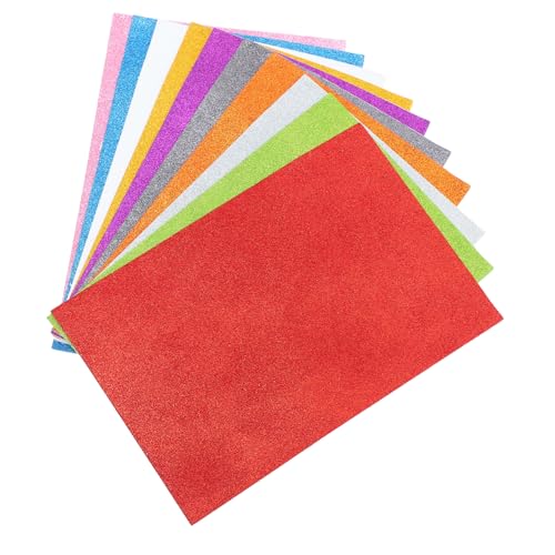 Veemoon 10 Blatt Selbstklebende Glitzer Schaumstoffbögen Multi Funktions Papier für DIY Bastelprojekte Farbenfrohes Bastelmaterial für Origami Scrapbooking und Dekoration Veemoon 10 Blatt Selbstklebende Glitzer Schaumstoffbögen Multi Funktions Papier für DIY Bastelprojekte Farbenfrohes Bastelmaterial für Origami Scrapbooking und Dekoration von Veemoon