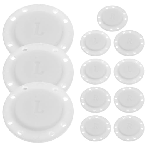 Veemoon 10 Paare Magnetknöpfe magnetische Kleidungsknöpfe Magnetische Nähknöpfe Magnetverschlüsse Druckknöpfe Magnetischer Kleidungsknopf Ersatzknöpfe magnetische Hemdknöpfe Nylon Weiß von Veemoon