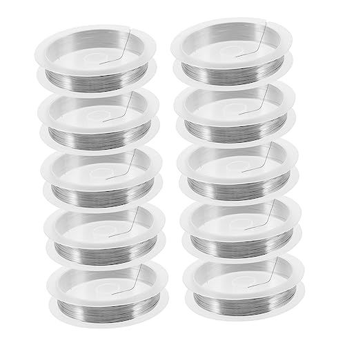 Veemoon 10 Rollen Armband Schnur Schmuck Draht Kupferkabel Basteldraht Schmuckdraht Für Die Schmuckherstellung Metall Silver von Veemoon