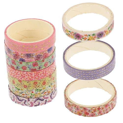 Veemoon 10 Rollen Dekorative Washi Tapes DIY Scrapbooking Klebebänder für Tagebücher Bastelarbeiten pro Rolle Einfach Abreißbar und Rückstandsfrei für Kreative Projekte und von Veemoon