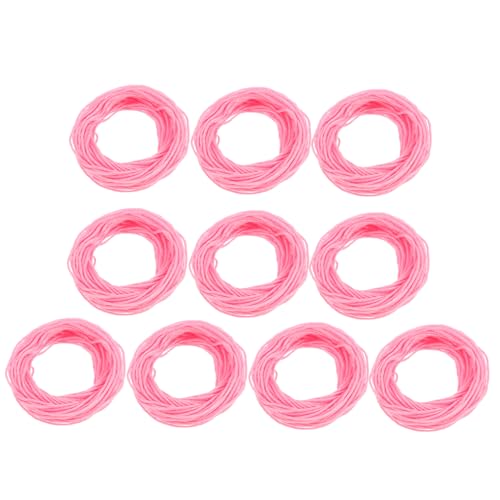 Veemoon 10 Rollen Handgefertigter Wottwäschefaden Stickfadengarnfaden Baumwollstickstätte Pink Stickfaden Stickgarn Allzwecknähgarn Stickgarn Für Kreuzstich Rosa Baumwollfaden von Veemoon