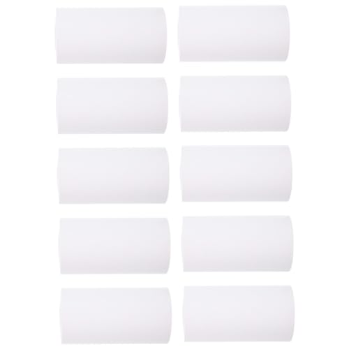 Veemoon 10 Rollen klein Druckerpapier registrieren Thermopapiere Nachfüllpapier einschlagpapier druckpapier Papierrolle für den Schulbedarf Papier für Thermodrucker Quittungspapier Weiß von Veemoon