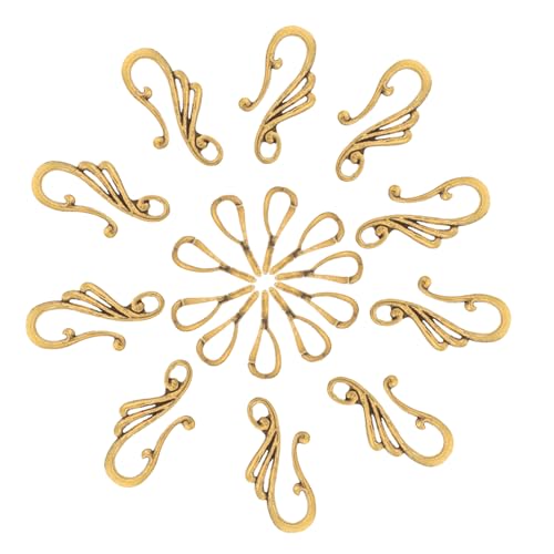 Veemoon 10 Sätze DIY Ohrschmuck Toggle Verschlüsse aus Zinklegierung Langlebige Antike Goldfarbene Schmuckverschlüsse mit Kreativem Design Einfache Montage für Ohrringe und Charms Veemoon 10 Sätze DIY Ohrschmuck Toggle Verschlüsse aus Zinklegierung Langlebige Antike Goldfarbene Schmuckverschlüsse mit Kreativem Design Einfache Montage für Ohrringe und Charms von Veemoon