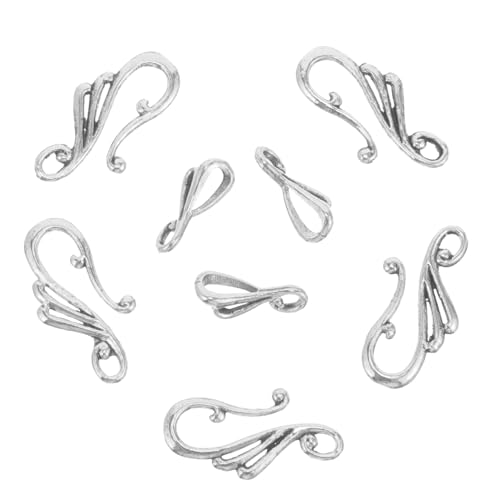 Veemoon 10 Sätze Toggle Verschlüsse aus Zinklegierung für Ohrringe und Schmuckherstellung Leicht und Langlebig für DIY Schmuck Geeignet für Ohrhaken und Halsketten Antik Silberfarben Veemoon 10 Sätze Toggle Verschlüsse aus Zinklegierung für Ohrringe und Schmuckherstellung Leicht und Langlebig für DIY Schmuck Geeignet für Ohrhaken und Halsketten Antik Silberfarben von Veemoon