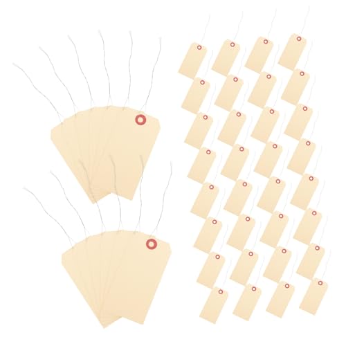 Veemoon 10 Sätze Versandetiketten Manila Mit Draht Leere Für Verpackung Beschreibbare Preisschilder Für Pakete 100 Stück * 10 Veemoon 10 Sätze Versandetiketten Manila Mit Draht Leere Für Verpackung Beschreibbare Preisschilder Für Pakete 100 Stück * 10 von Veemoon