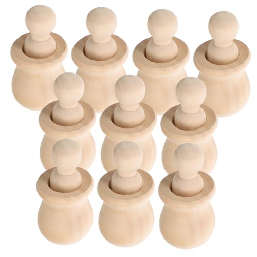 Veemoon 10 Satz Teiliges Set Unbemalter Naturbelassener Holz Puppen zum Bemalen DIY Bastelset für Fördert Kreativität Malspaß und Feinmotorik Dekorative Holzfiguren für Veemoon 10 Satz Teiliges Set Unbemalter Naturbelassener Holz Puppen zum Bemalen DIY Bastelset für Fördert Kreativität Malspaß und Feinmotorik Dekorative Holzfiguren für von Veemoon