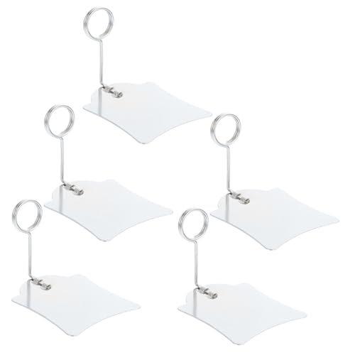 Veemoon 10 Stck. Teiliges Metall Etikettenhalter Robuste Preisschildklemmen für Supermarkt und Bäckerei Silberne Draht Label Clips Poliert Handfreundlich für Preis und Produktanzeigen von Veemoon