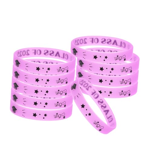 Veemoon 10 Stück 2025 Abschlussarmband Abschlussfeier Gefälligkeiten für Gäste Stretchbänder für die Abschlussfeier Klasse von 2025 Kinderarmbänder Sillicon -Armbänder Kieselgel Violett Veemoon 10 Stück 2025 Abschlussarmband Abschlussfeier Gefälligkeiten für Gäste Stretchbänder für die Abschlussfeier Klasse von 2025 Kinderarmbänder Sillicon -Armbänder Kieselgel Violett von Veemoon