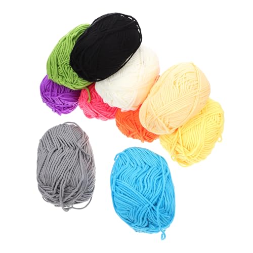 Veemoon 10 Stück Anzug Aus Wolle Grobes Garn Bastelgarn Baumwollgarn Selber Basteln Mehrfarbiges Strickgarn Nähen Von Baumwollgarnsträngen Handgestrickte Garne Diy Garn Milch Baumwolle von Veemoon