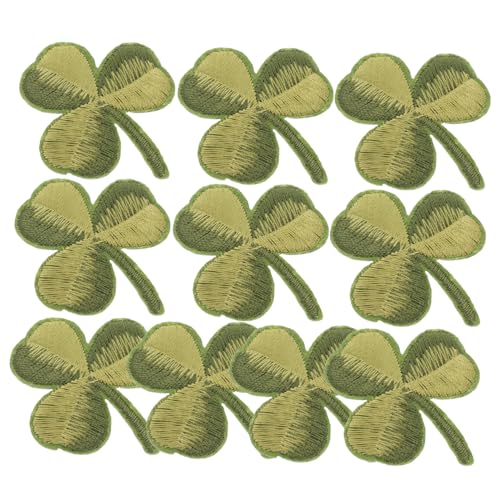 Veemoon 10 Stück Aufnäher mit grüner Blattstickerei Stoff Patch Kleidung sticken Blumen- kleine Kleeblattflecken irischer Aufnäher zum Aufbügeln Kleeblatt-Flicken zum Aufbügeln Rayon Veemoon 10 Stück Aufnäher mit grüner Blattstickerei Stoff Patch Kleidung sticken Blumen- kleine Kleeblattflecken irischer Aufnäher zum Aufbügeln Kleeblatt-Flicken zum Aufbügeln Rayon von Veemoon