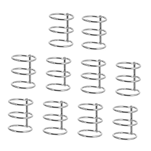 Veemoon 10 Stück Binderclip Lose-Blatt-Bindungsringe Loseblattordner Kette Größer ablagekörbe kühlkorb einkaufskorb schnellhefter Bindungsspulen Loseblatt-Notizbuchspulen Eisen Silver Veemoon 10 Stück Binderclip Lose-Blatt-Bindungsringe Loseblattordner Kette Größer ablagekörbe kühlkorb einkaufskorb schnellhefter Bindungsspulen Loseblatt-Notizbuchspulen Eisen Silver von Veemoon