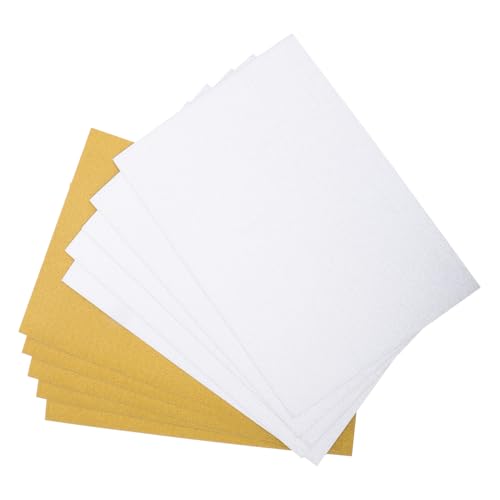 Veemoon 10 Stück Blätter cardstock weihnachskarte weihnachten karten silve goldfarbe Glitzerpapier funkeln Zubehör für die Kartenherstellung bastelpapier metallic bastelpapier glitzer gold von Veemoon