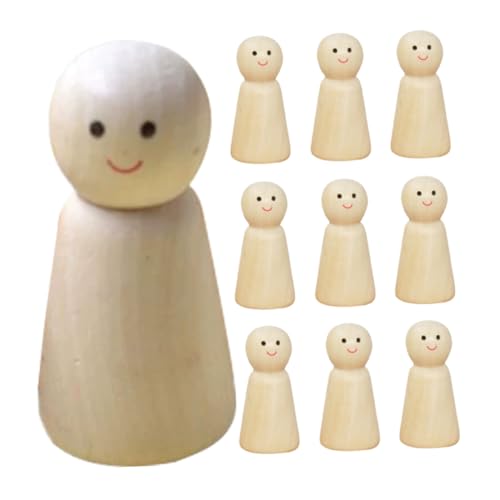 Veemoon 10 Stück DIY Holzfiguren Unbemalte Holzpuppen zum Malen und Basteln für Kreative Projekte für Geburtstagsfeiern und Persönliche Dekoration Veemoon 10 Stück DIY Holzfiguren Unbemalte Holzpuppen zum Malen und Basteln für Kreative Projekte für Geburtstagsfeiern und Persönliche Dekoration von Veemoon