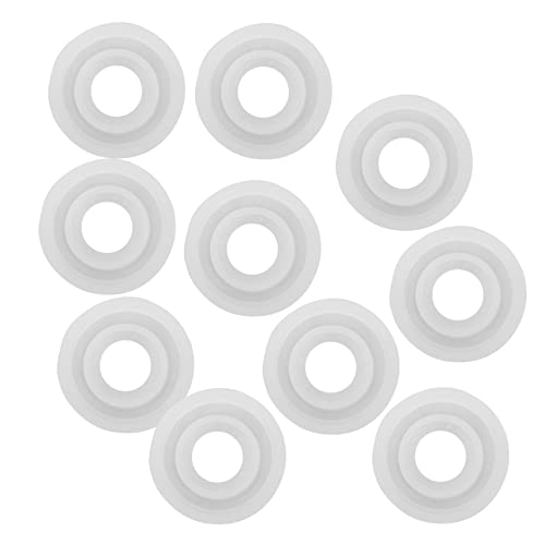 Veemoon 10 Stück DIY Silikonring Moulds Teiliges Set Halbzylindrische Form für Ringherstellung für Schmuck Bastelarbeiten und Kreative Projekte von Veemoon