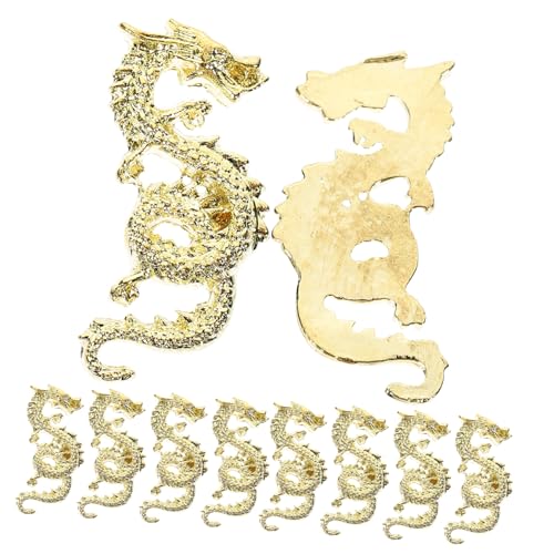 Veemoon 10 Stück Drachen-Nagelanhänger Für Kreative Nagelkunst – 3D Drachenschmuck in Gold Für Glamouröse Maniküre Und Acrylnägel – Dekorative Nieten Und Juwelen Für Veemoon 10 Stück Drachen-Nagelanhänger Für Kreative Nagelkunst – 3D Drachenschmuck in Gold Für Glamouröse Maniküre Und Acrylnägel – Dekorative Nieten Und Juwelen Für von Veemoon