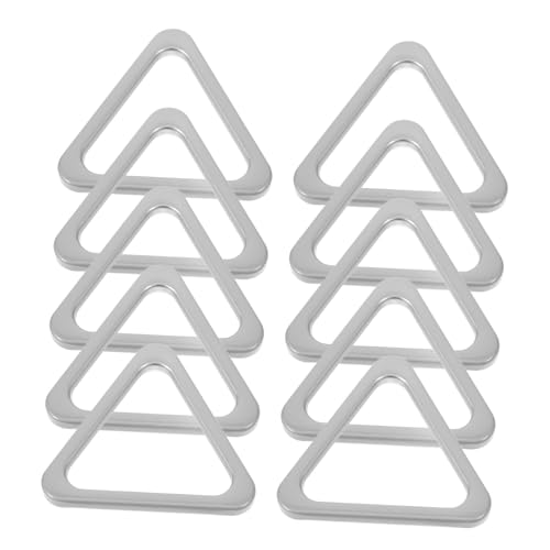 Veemoon 10 Stück Dreieckige Schnalle Schlüssel Austausch Der Dreiecksschnalle Für Ringschnalle Schmuck Dreieckiger Schnallenverbinder. Metall-dreiecksverschluss Silver Zinklegierung von Veemoon