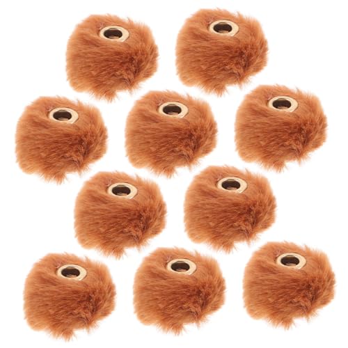 Veemoon 10 Stück Flauschige Kunstpelz Pompons für DIY Schmuckherstellung Weiche Bastelperlen für Schlüsselanhänger Ohrringe und Kreative Projekte für Designs Veemoon 10 Stück Flauschige Kunstpelz Pompons für DIY Schmuckherstellung Weiche Bastelperlen für Schlüsselanhänger Ohrringe und Kreative Projekte für Designs von Veemoon