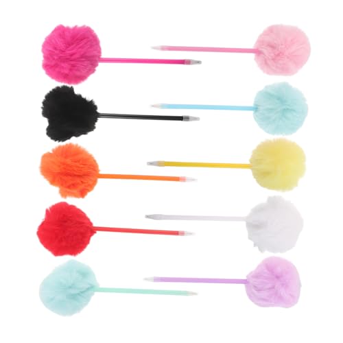 Veemoon 10 Stück Flauschige Pompon Kugelschreiber Bunte Plüschkugelschreiber Weich Griff Lustige Schreibstifte Für Mädchen Schüler Büro Party Favor Veemoon 10 Stück Flauschige Pompon Kugelschreiber Bunte Plüschkugelschreiber Weich Griff Lustige Schreibstifte Für Mädchen Schüler Büro Party Favor von Veemoon