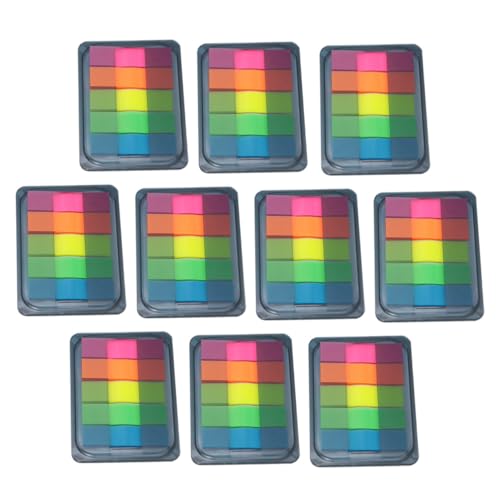 Veemoon 10 Stück Fluoreszierende Selbstklebende Index Label Sticker Transparente Pet Haftnotizen Wiederverwendbare Bunte Markierungs tabs für Büro und Schule Praktische Veemoon 10 Stück Fluoreszierende Selbstklebende Index Label Sticker Transparente Pet Haftnotizen Wiederverwendbare Bunte Markierungs tabs für Büro und Schule Praktische von Veemoon