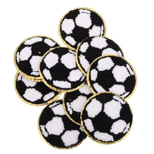 Veemoon 10 Stück Fußball -Stickatch gestickte Applikationen und Verzierungen Game Day Patches Reparaturflicken für Kleidungsstücke Fußballplatches nähen Football-Bügelspitzenpatches Grüßen Veemoon 10 Stück Fußball -Stickatch gestickte Applikationen und Verzierungen Game Day Patches Reparaturflicken für Kleidungsstücke Fußballplatches nähen Football-Bügelspitzenpatches Grüßen von Veemoon