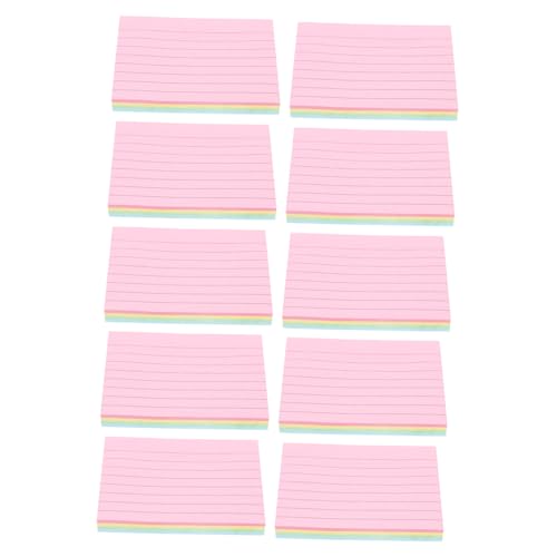 Veemoon 10 Stück Haftnotizen in Pastellfarben Selbstklebende Memo Pads für Büro Schule und Zuhause für Listen und Wichtige Notizen Hochwertige Verarbeitung und Zuverlässiger Halt von Veemoon