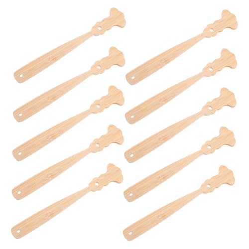Veemoon 10 Stück Handgefertigte Stäbe für Diy Hochzeitsfächer Retro Holzstäbchen für Kunstprojekte Kulturelle Veranstaltungen und Persönliche Gestaltung von Veemoon