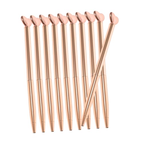 Veemoon 10 Stück Herz-stifte Zum Valentinstag: Metall-kugelschreiber Mit Glatter Tinte, Mittlere Spitze, 1 Mm, Für Frauen, Brautparty, Verlobung Und Das Tägliche Schreiben – Schulbedarf Veemoon 10 Stück Herz-stifte Zum Valentinstag: Metall-kugelschreiber Mit Glatter Tinte, Mittlere Spitze, 1 Mm, Für Frauen, Brautparty, Verlobung Und Das Tägliche Schreiben – Schulbedarf von Veemoon
