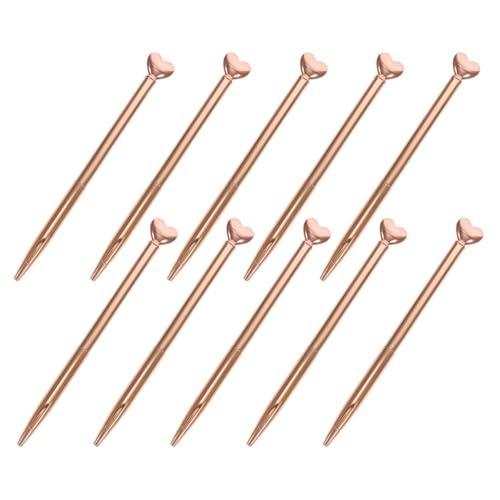 Veemoon 10 Stück Herzförmige Kugelschreiber Roségold Retractable Schreibgeräte für Frauen zu Valentinstag Hochzeit Partybedarf Blaue Veemoon 10 Stück Herzförmige Kugelschreiber Roségold Retractable Schreibgeräte für Frauen zu Valentinstag Hochzeit Partybedarf Blaue von Veemoon
