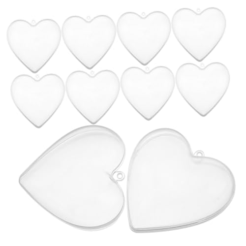 Veemoon 10 Stück Hohlkugel Dekorationen klare Kugeln zum Basteln Valentinstag klare Bälle durchsichtiger füllbarer Plastikball Herz-Kugel-Ornament plastik Transparent Veemoon 10 Stück Hohlkugel Dekorationen klare Kugeln zum Basteln Valentinstag klare Bälle durchsichtiger füllbarer Plastikball Herz-Kugel-Ornament plastik Transparent von Veemoon