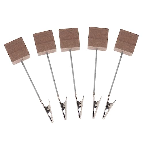 Veemoon 10 Stück Holz Memo Clips Teiliges Praktische Notizhalter für Zuhause Tischkarten Menüständer und Foto Halter Robuste und Dekorative Clips für DIY Projekte und Veranstaltungen von Veemoon