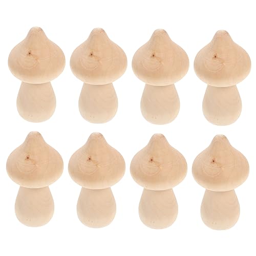 Veemoon 10 Stück Holz Mushroom für DIY Graffiti Malspielzeug Hochwertigem Holz für Bastelprojekte und Dekoration Veemoon 10 Stück Holz Mushroom für DIY Graffiti Malspielzeug Hochwertigem Holz für Bastelprojekte und Dekoration von Veemoon