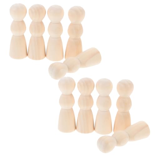 Veemoon 10 Stück Holz Puppen zum Bemalen Unvollendete DIY Holzfiguren Kreative Peg Dolls für Bastelprojekte und Dekoration Große Figuren für Vielfältige Einsatzmöglichkeiten Veemoon 10 Stück Holz Puppen zum Bemalen Unvollendete DIY Holzfiguren Kreative Peg Dolls für Bastelprojekte und Dekoration Große Figuren für Vielfältige Einsatzmöglichkeiten von Veemoon