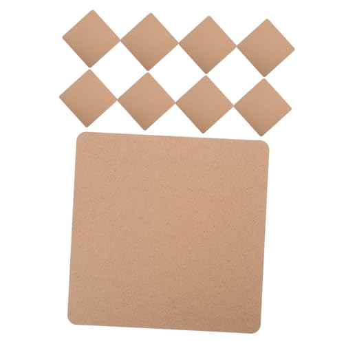 Veemoon 10 Stück Holz Tonplatten für Töpferarbeiten für Diy Projekte Handgefertigte Kunstwerke und Bastelideen Hochwertigem Holz Gefertigt Große Quadratische Form von Veemoon