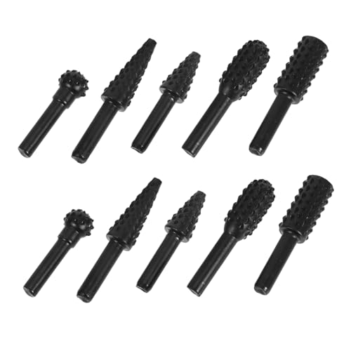 Veemoon 10 Stück Holzbearbeitungsdatei Gravierbohrer Drehfeile Für Die Holzbearbeitung Grate Schneiden Shaping-datei Schnitzbits Metallschnitzwerkzeuge Grat Schneiden Black Stahl Veemoon 10 Stück Holzbearbeitungsdatei Gravierbohrer Drehfeile Für Die Holzbearbeitung Grate Schneiden Shaping-datei Schnitzbits Metallschnitzwerkzeuge Grat Schneiden Black Stahl von Veemoon