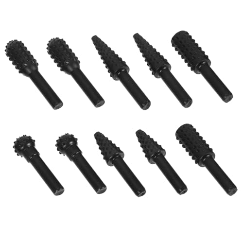 Veemoon 10 Stück Holzbearbeitungsdatei Holzschnitzen Drehfeile Für Die Holzbearbeitung Holzschnitzwerkzeug Rotationsfeile Für Metall Rotierende Bits Holzgravurbohrer Holzformer Black Stahl Veemoon 10 Stück Holzbearbeitungsdatei Holzschnitzen Drehfeile Für Die Holzbearbeitung Holzschnitzwerkzeug Rotationsfeile Für Metall Rotierende Bits Holzgravurbohrer Holzformer Black Stahl von Veemoon