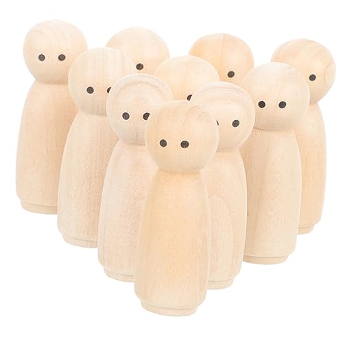 Veemoon 10 Stück Holzpuppe für Kind einfache Steckpuppen Mädchen Und Holzhandwerk unvollendet Holzfigur unvollendetes Holzhandwerk Miniaturen Malerei Handwerk hölzern Khaki Veemoon 10 Stück Holzpuppe für Kind einfache Steckpuppen Mädchen Und Holzhandwerk unvollendet Holzfigur unvollendetes Holzhandwerk Miniaturen Malerei Handwerk hölzern Khaki von Veemoon