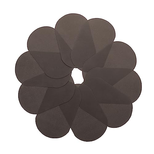 Veemoon 10 Stück Kleidungspatch Stoff-Applikationsaufnäher Flecken Stickerei Hosenflicken Oval bügelei aufbügelflicken Reparaturflicken für Kleidung Jeansapplikationen aufbügeln Dark Grey von Veemoon